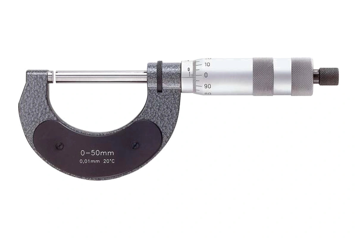 Outside micrometers with 50 mm spindle travel