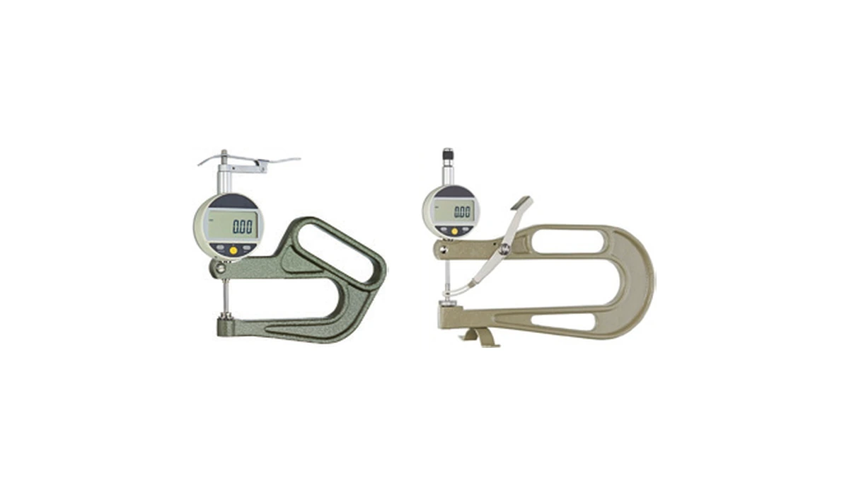 Thickness gauges with electronic digital display