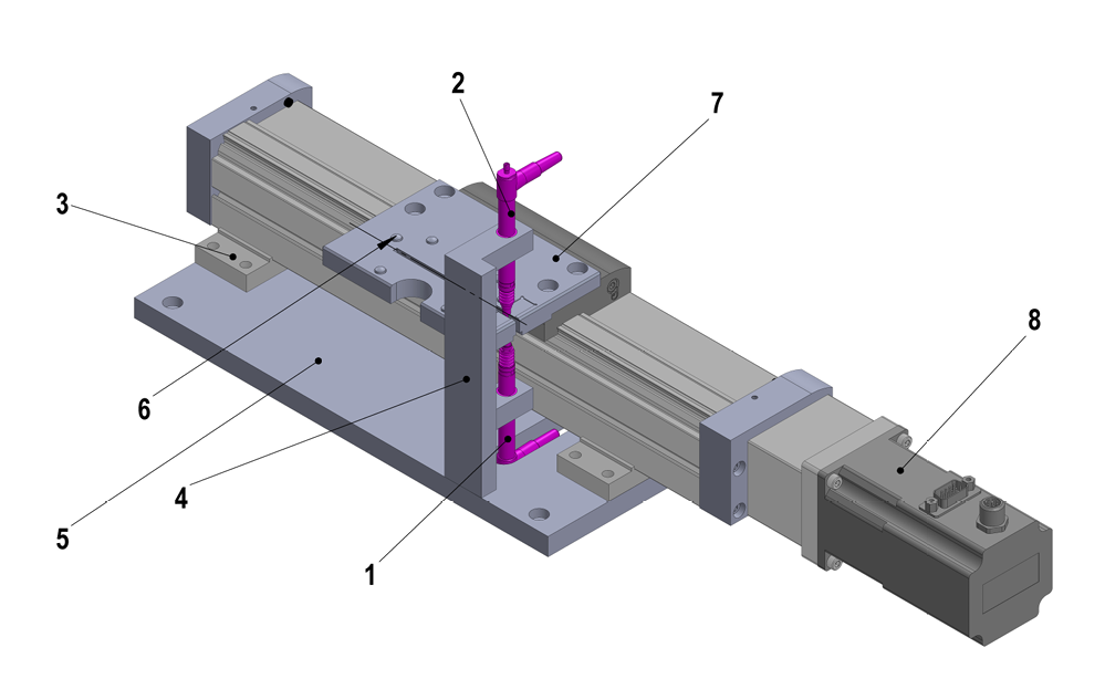 Projekt CAD liniowego przyrządu pomiarowego