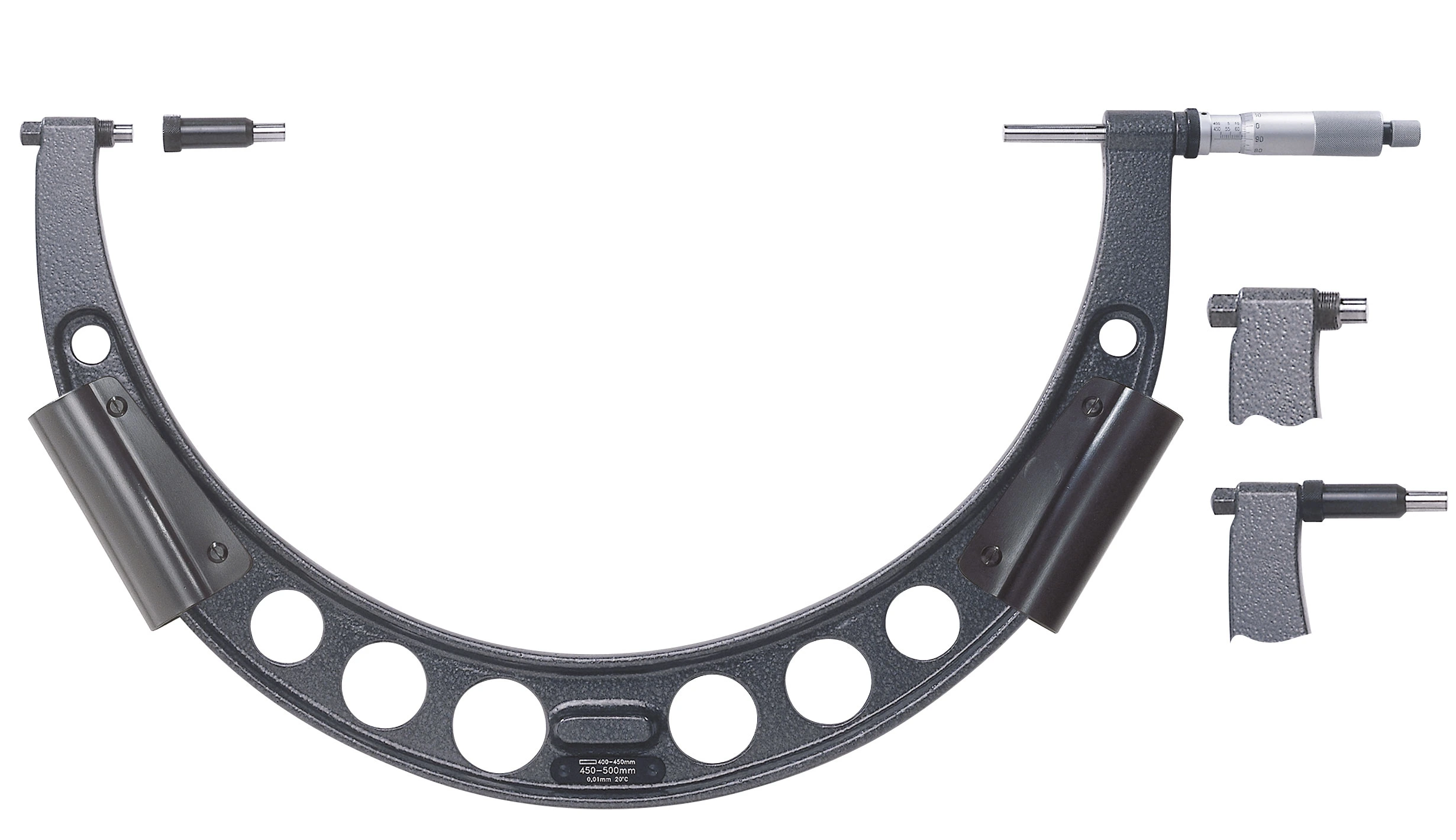 Outside micrometers with gauge block extension