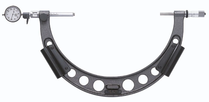 Outside micrometers with dial indicator