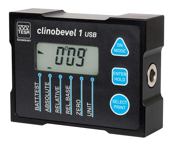 ClinoBevel 1 USB electronic inclinometer