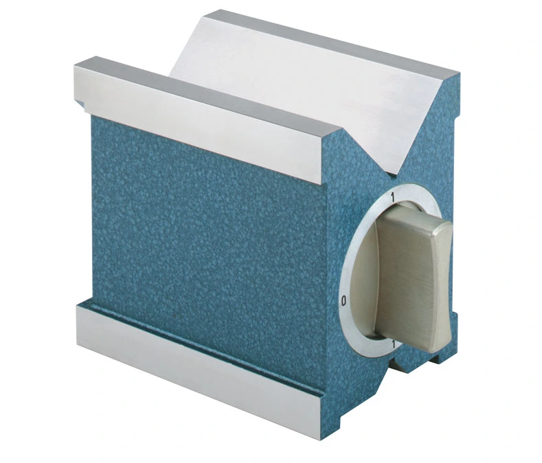 Magnetic measuring and clamping V-blocks