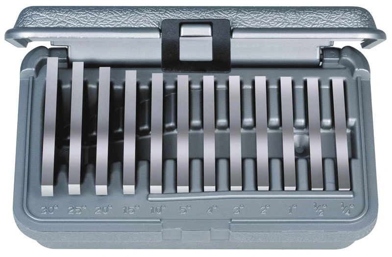 Angle gauge blocks made of hardened gauge steel